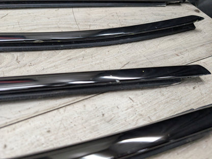 *11-17 OEM BMW F25 X3 SHADOW GLOSS Front Rear Left Right Door Trim SET (6)
