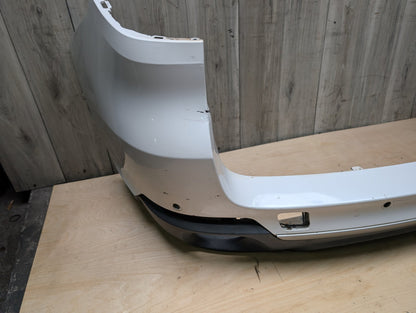 *14-18 OEM BMW F15 X5 Rear Bumper Cover PDC Holes w/ Diffuser N55 N57 White MINERALWEISS METALLIC (A96)