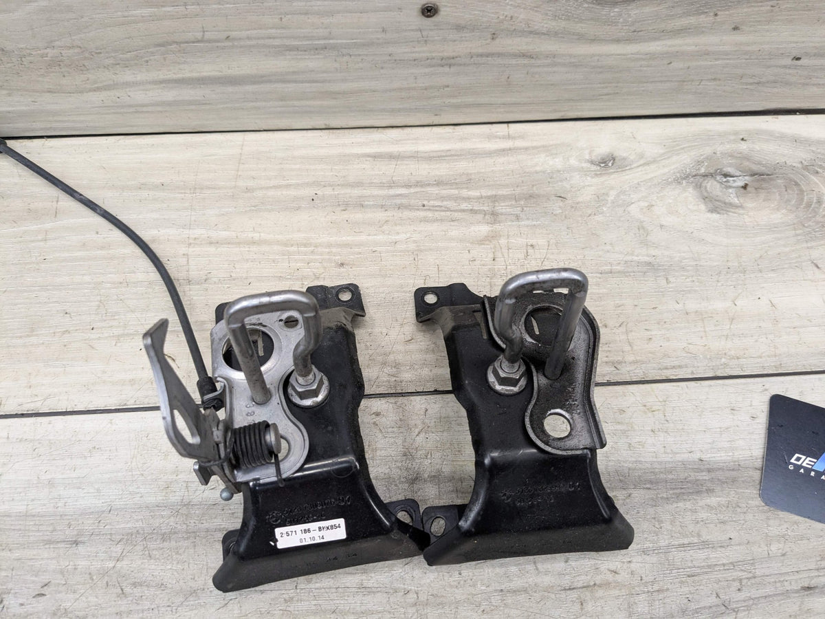 14-19 OEM BMW F15 F85 X5 F16 F86 X6 Hood Hardware Safety Latch Hook SET