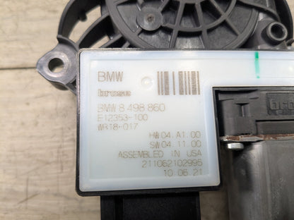 2021 BMW 330i G20 Front Right Passenger Door Window Glass Regulator Motor 8498860 OEM BMW G20 G80 330 M340 M3 FRONT Right Passenger Door Window Regulator Motor