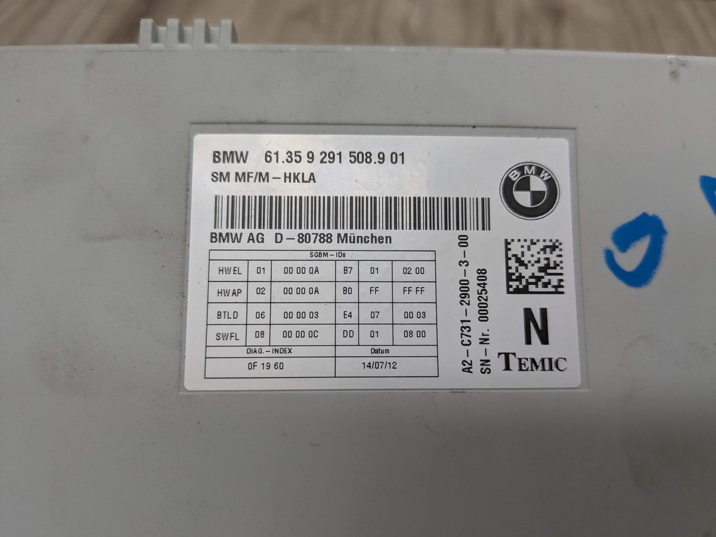 10-19 OEM BMW F30 F10 F12 F13 F01 F02 X3 X4 Left Right Seat Control Module