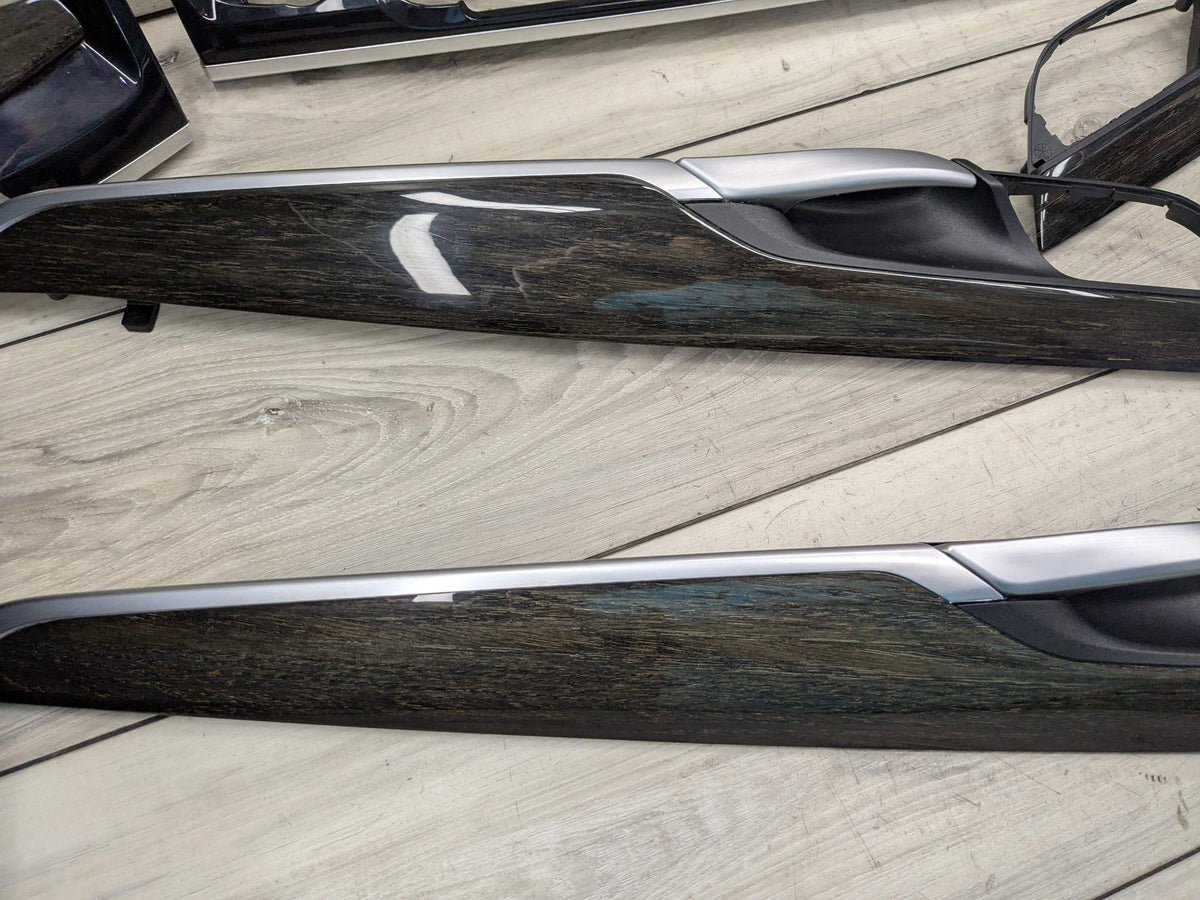 15-19 OEM BMW F16 F86 X6 X6M Dash Door Panel Fine Wood Interior Trim Cover SET