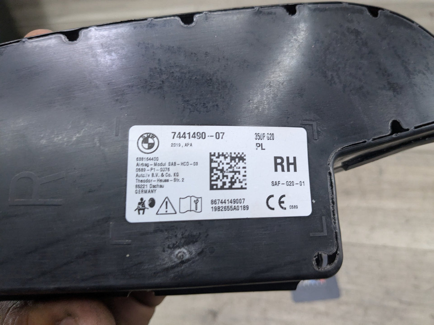 OEM BMW G20 G26 G80 330 M340 430 M440 Front Right Passenger Seat Air Bag Airbag