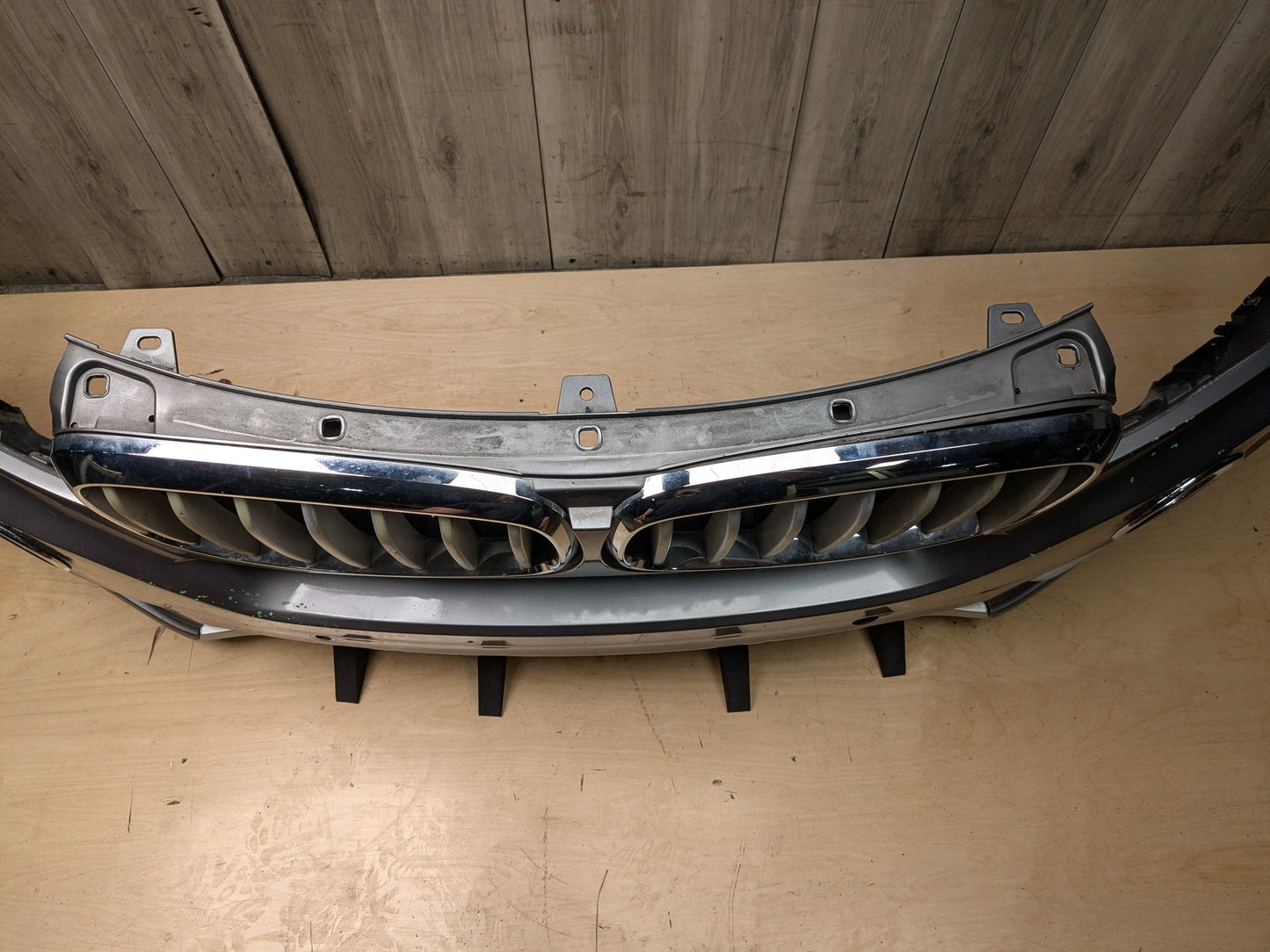 14-18 OEM BMW F15 X5 BASE Front Bumper Cover w/ Upper Grilles Gray A52 SPACEGRAU METALLIC (A52)
