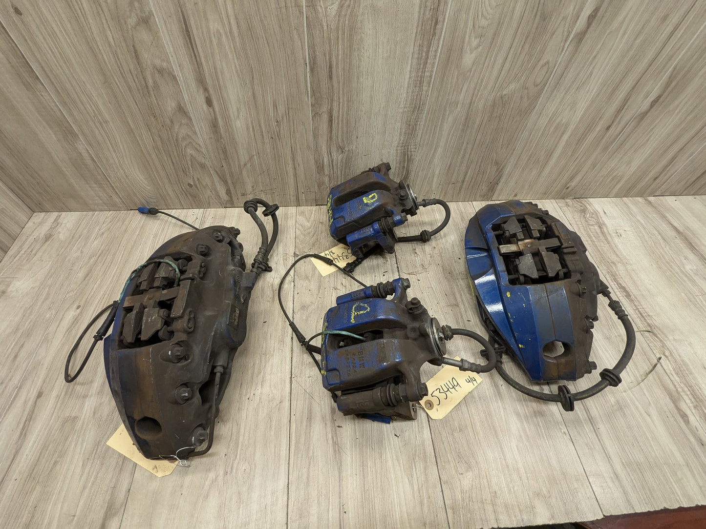 17-23 OEM BMW G30 540 M550 Front Rear Left Right Brake M SPORT Calipers SET Blue