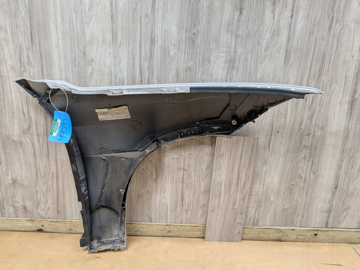 14-18 OEM BMW F15 X5 Front Left Driver Side Fender Panel MINERALWEISS METALLIC (A96)