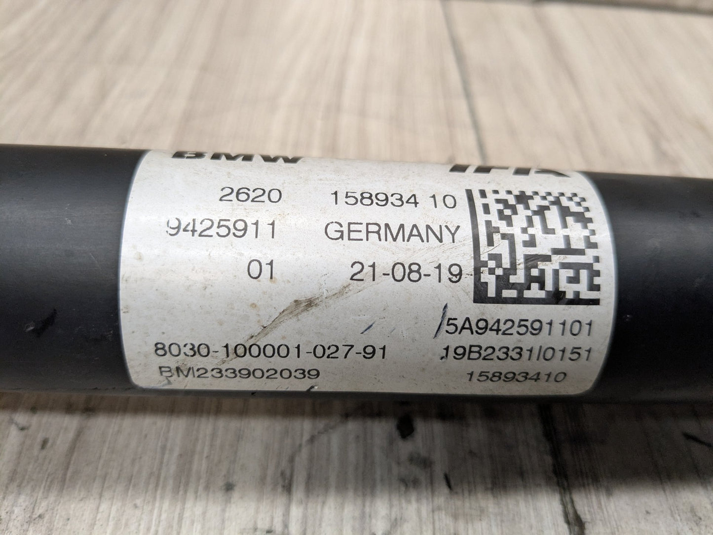 2020 BMW 740i G12 Front Propeller Driveshaft Drive Shaft 9425911 16-22 OEM BMW F90 G01 G12 G15 G16 G20 G30 M5 Drive Shaft Driveshaft Front Output