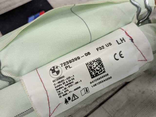 14-20 OEM BMW F32 F82 M4 Coupe Left Driver Top Roof Head Air Bag Airbag Curtain