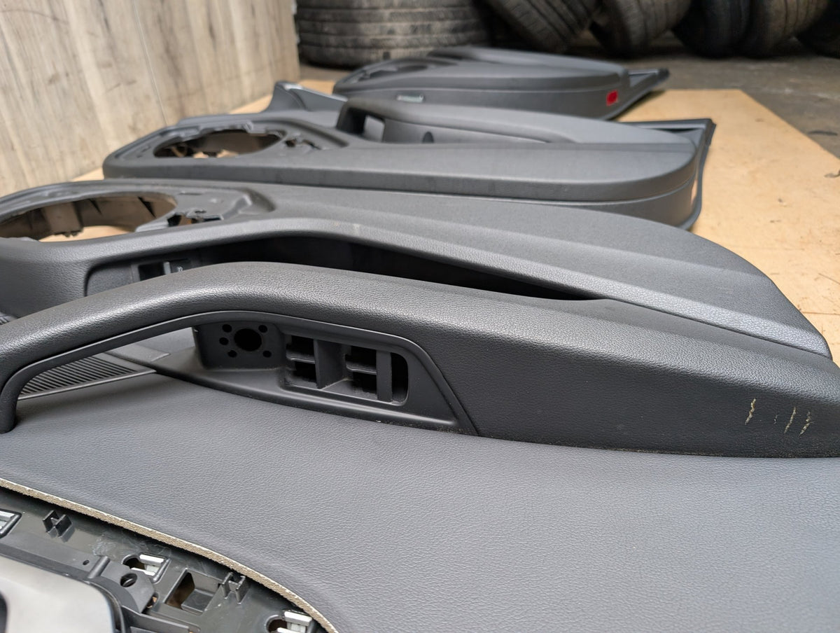 *17-19 OEM AUDI B9 A4 Front Rear Interior Door Panels Black SET Ambient Lighting
