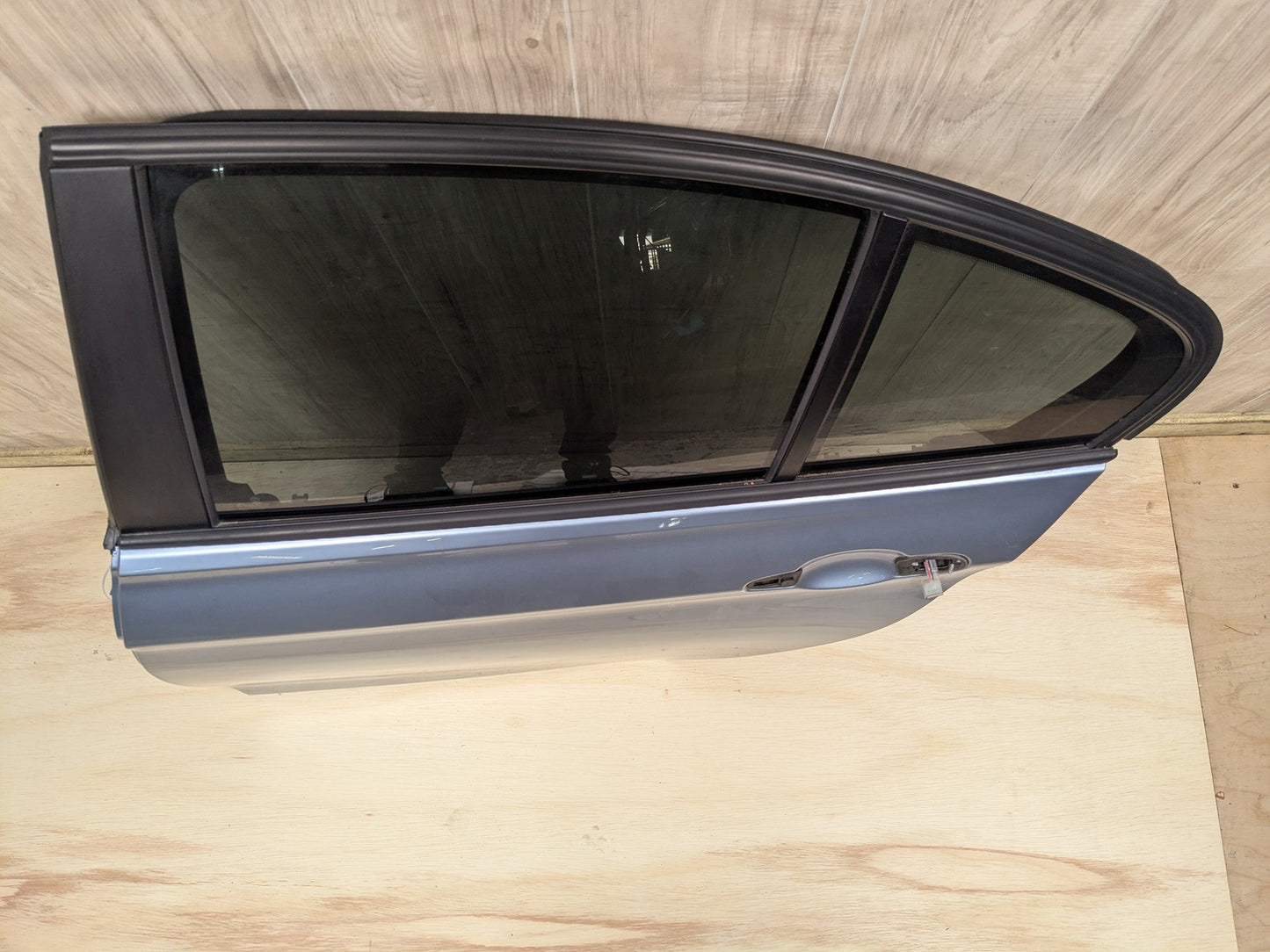 OEM BMW F30 F80 328 330 335 340 M3 Rear Left Driver Door Shell Panel Blue B40 LIQUID BLUE METALLIC (B40)