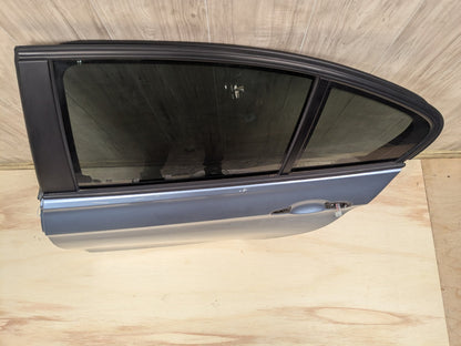 OEM BMW F30 F80 328 330 335 340 M3 Rear Left Driver Door Shell Panel Blue B40 LIQUID BLUE METALLIC (B40)