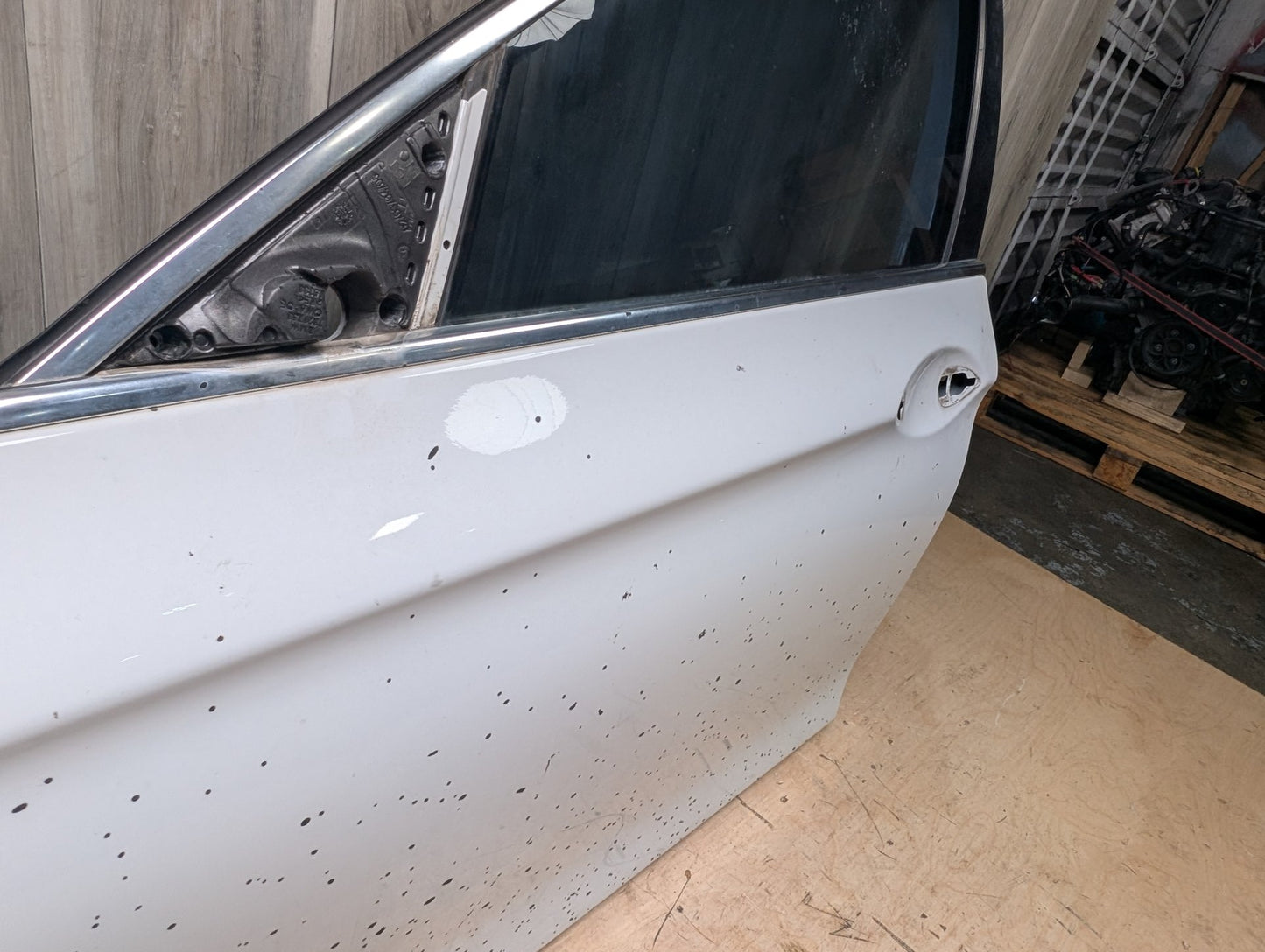*11-16 OEM BMW F10 528 535 Sedan Front Left Driver Door Shell Panel White White 300