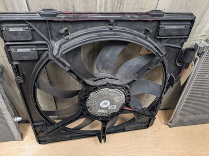 09-19 *NOTE* BMW X5M X6M Engine S63R Radiator Condenser Fan Shroud ASSEMBLY E70