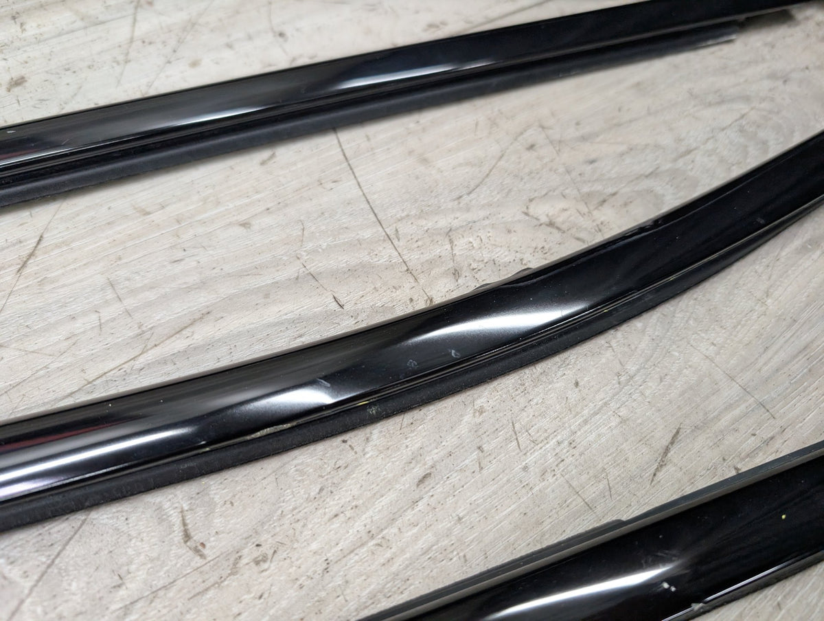 *11-17 OEM BMW F25 X3 SHADOW GLOSS Front Rear Left Right Door Trim SET (6)