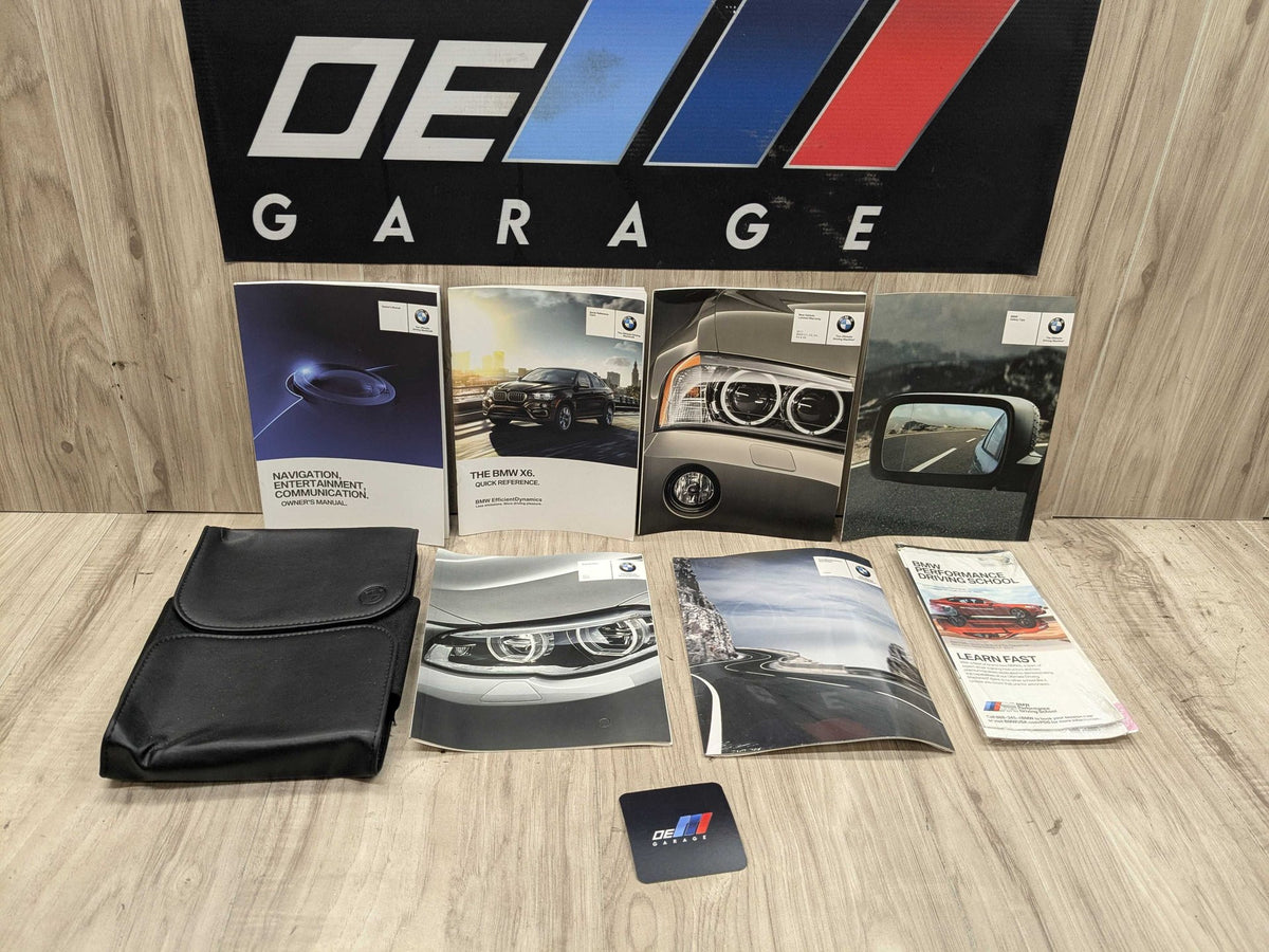 15-19 OEM BMW F16 X6 Owners Manual Operator Hand Book w/ Wallet SET