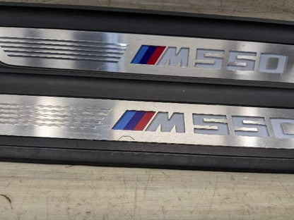 *17-20 OEM BMW G30 M550 Front Rear Left Right Light Door Sill Plate Molding Trim