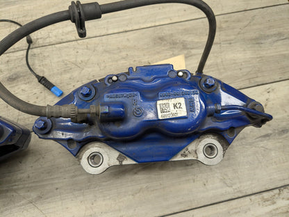 2020 BMW M340i G20 Front Rear Left Right Brake Caliper SET 6891235 OEM BMW G20 G22 G23 M240 M340 M440 Front Rear Left Right Brake Calipers SET Blue