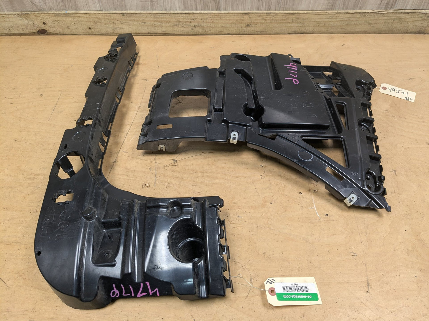 18-21 BMW G01 F97 X3 Rear Bumper Right Passenger Side Brackets Mounts Supports