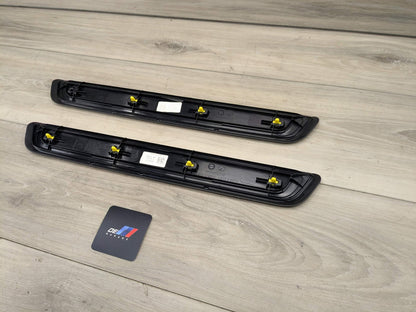 NOTE* 19-24 OEM BMW G20 330 Front Left Right Door Sills Cover Scuff Plates PAIR