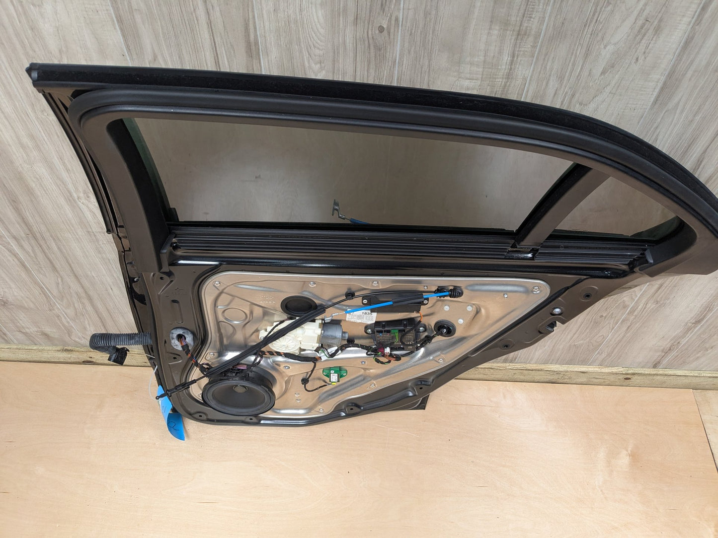OEM Mercedes W212 E350 E400 E550 Rear Right Passenger Door Shell Panel Black 197 (Obsidian black- Metallic finish)