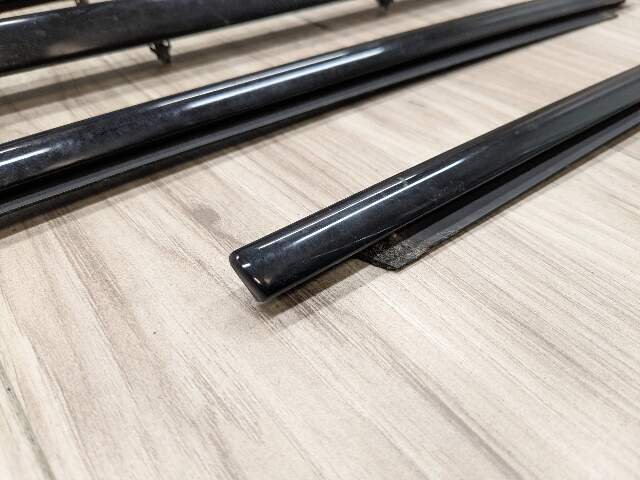 OEM BMW E88 128 135 Convertible Left Right Weatherstrip Molding Trims Black SET