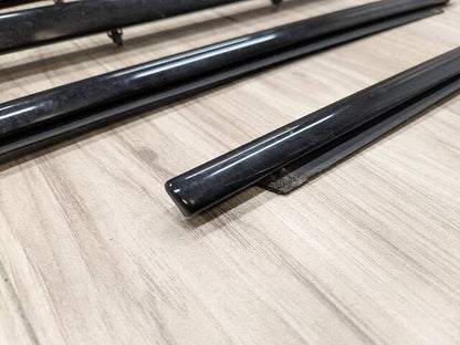 OEM BMW E88 128 135 Convertible Left Right Weatherstrip Molding Trims Black SET