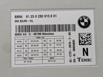 2011-2016 BMW 528i F10- Front Seat Control Module PN: 9280915