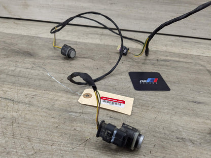 *NOTE* OEM BMW F02 750 Rear Parking Distance Sonic Sensors PDC Harness Silver