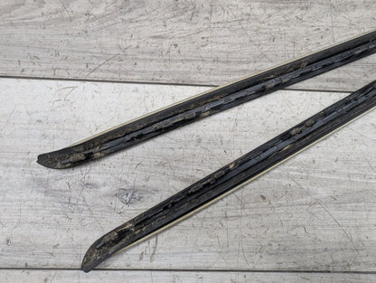 OEM BMW F15 F85 X5 X5M Front Left Right Windshield Side Drip Molding PAIR White