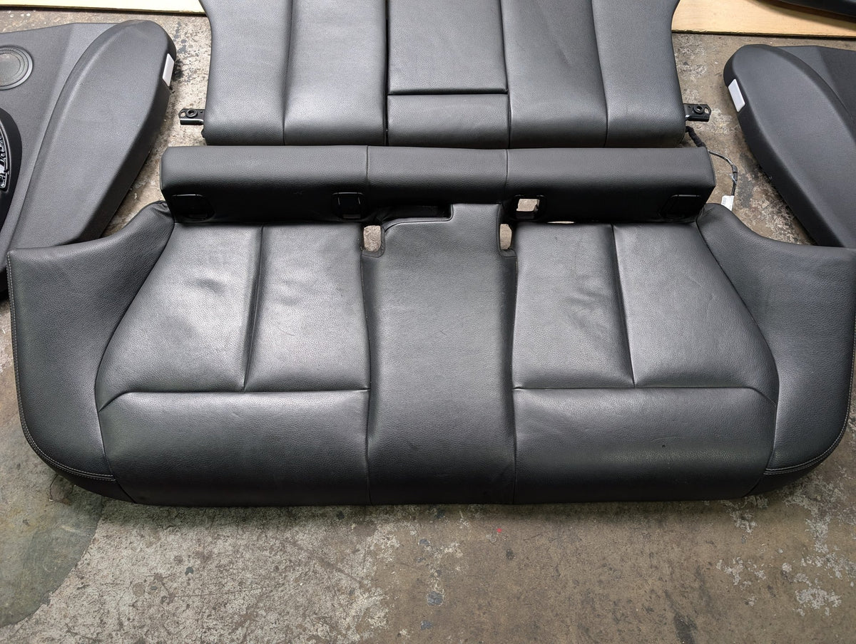 OEM BMW F30 Front Rear Interior SPORT Seats Door Panel SET Black Heated