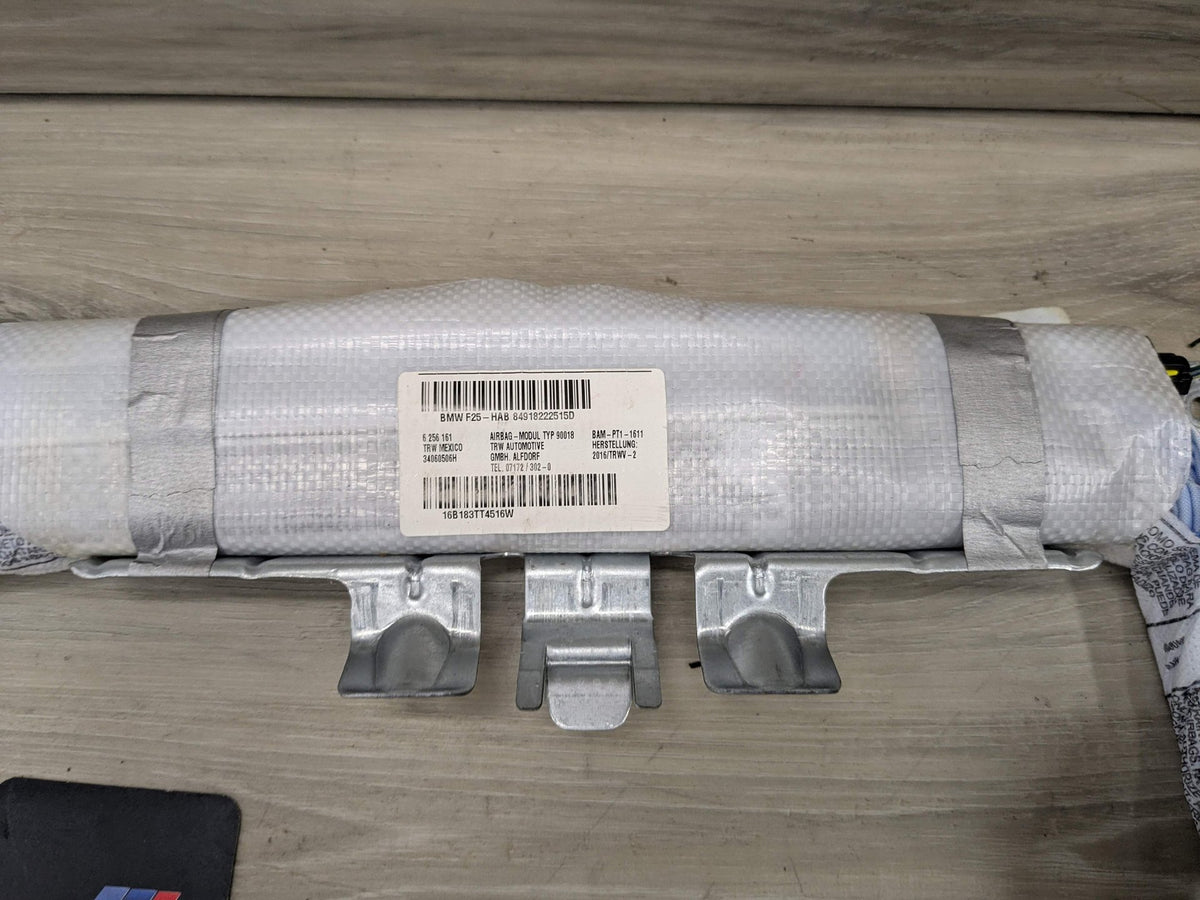 11-17 OEM BMW F25 X3 28 35 Left Driver Top Roof Head Air Bag Airbag Curtain