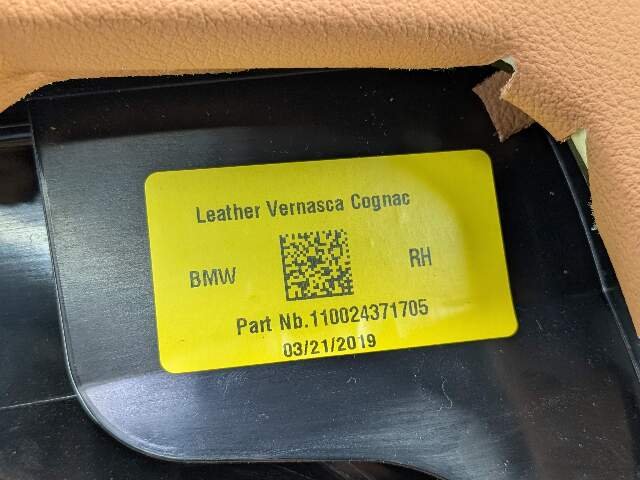 19-25 OEM BMW G05 G07 X5 X7 REAR Right Passenger Seat Bolster SRS Airbag Air Bag