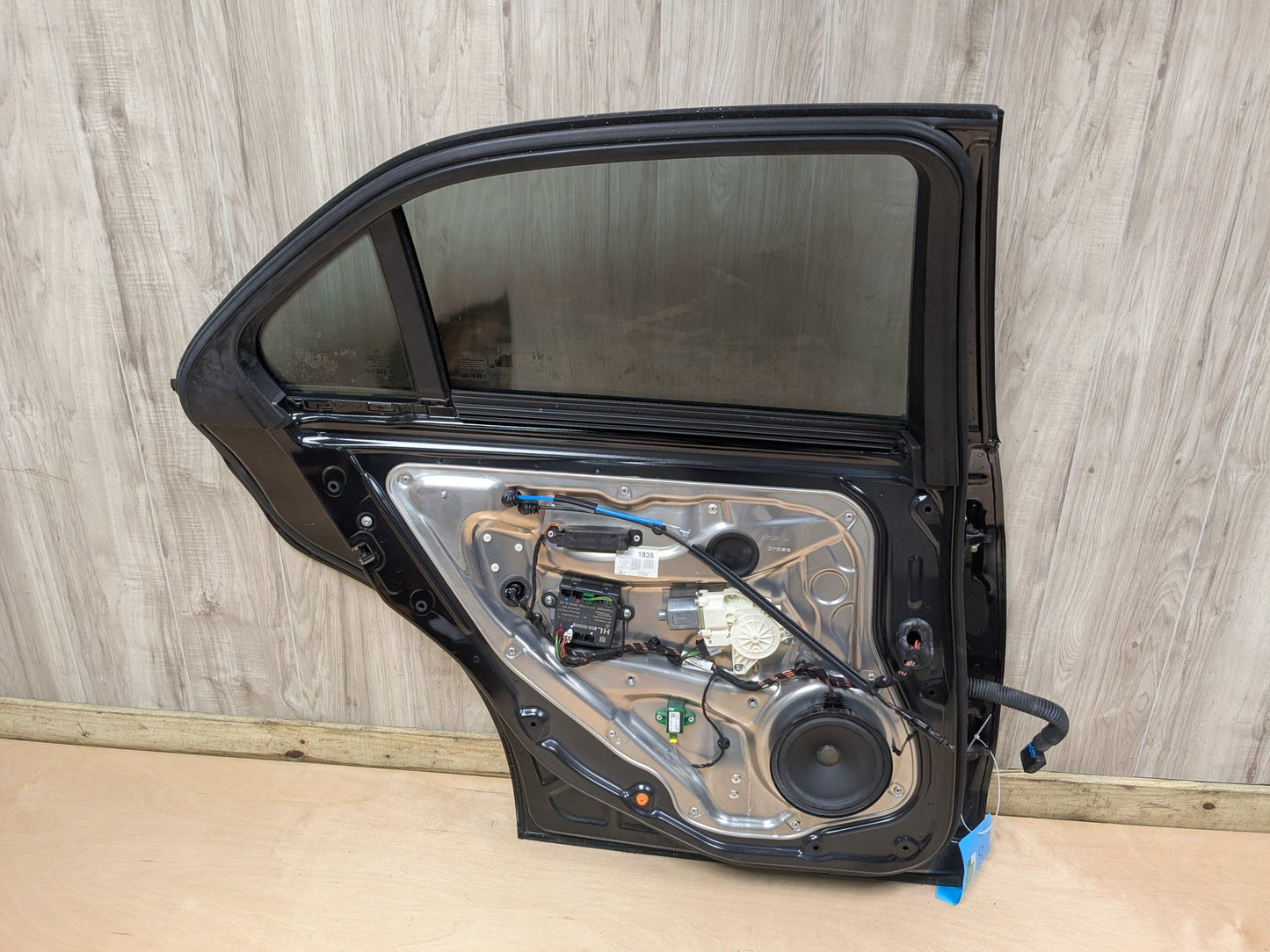 OEM Mercedes W212 E350 E400 E550 Rear Left Driver Door Shell Panel Black 197 (Obsidian black- Metallic finish)