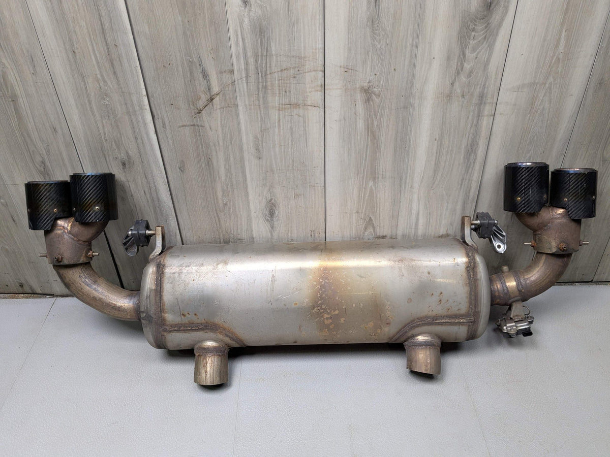 *22-25 OEM BMW G42 M240 Dual Exhaust Flap Pipe Muffler B58 Engine w/ Carbon Tips
