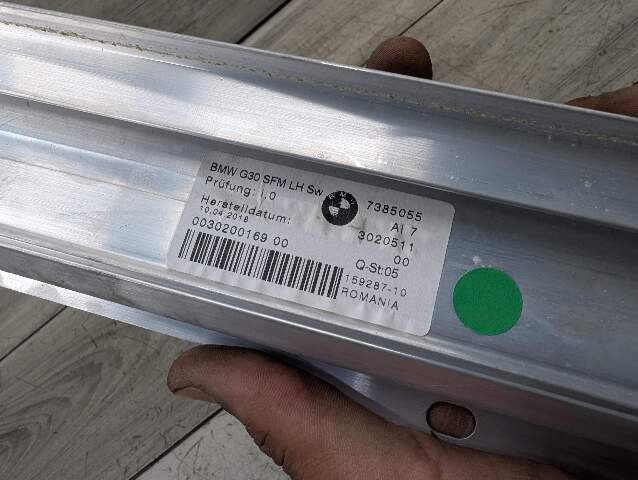 OEM BMW F90 G30 530 540 M550 M5 Rear Left Driver Window Roller Sun Shade Blind