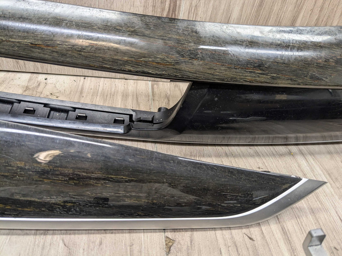 15-19 OEM BMW F16 F86 X6 X6M Dash Door Panel Wood Interior Trim Cover SET