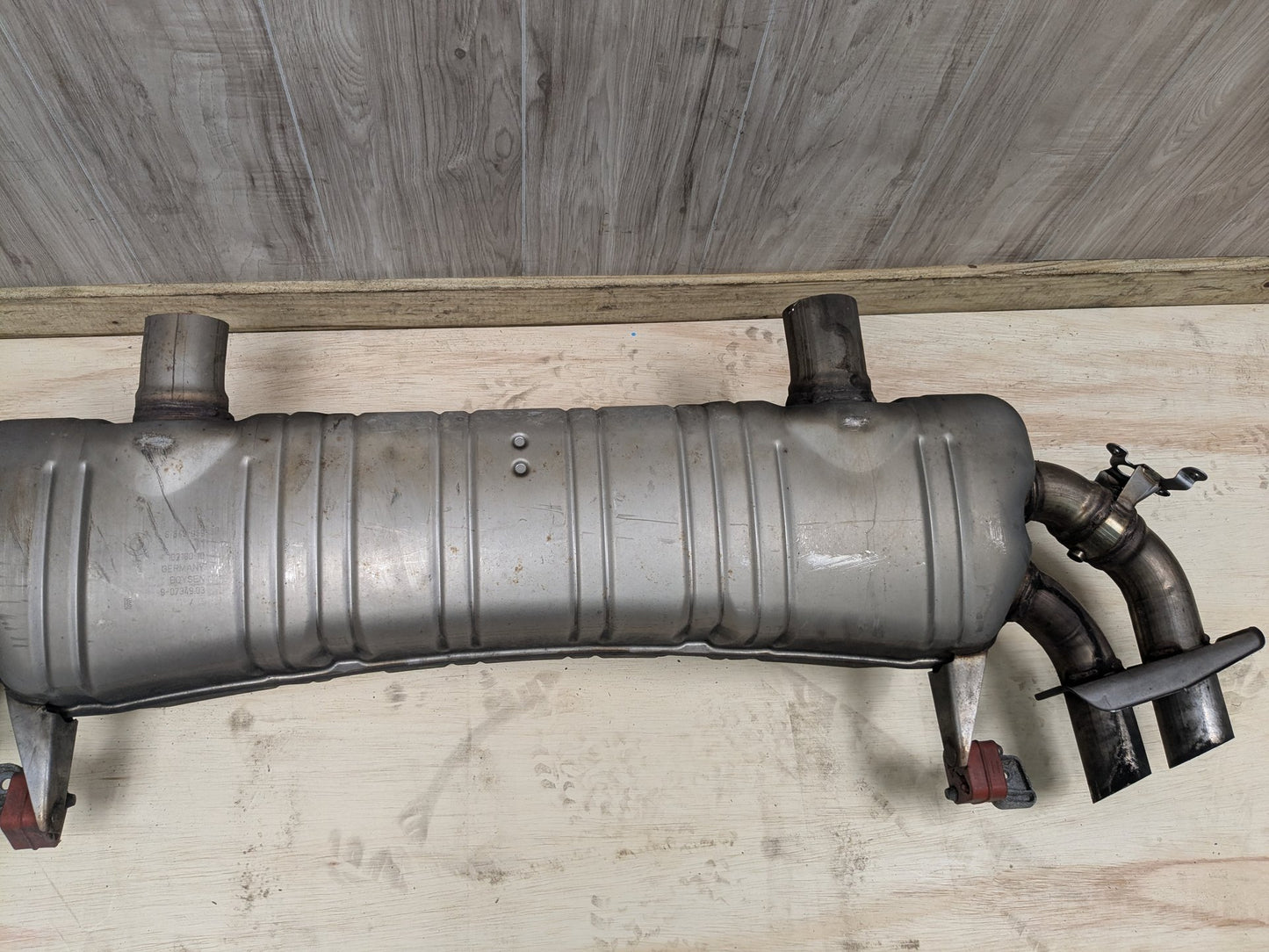 16-19 OEM BMW G11 G12 750i 750iX Engine N63R Rear Exhaust Pipe Muffler M SPORT