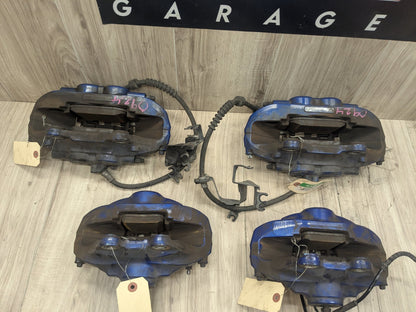 14-20 OEM BMW F22 F23 M235 M240 Front Rear Brake Calipers Brembo SET Blue
