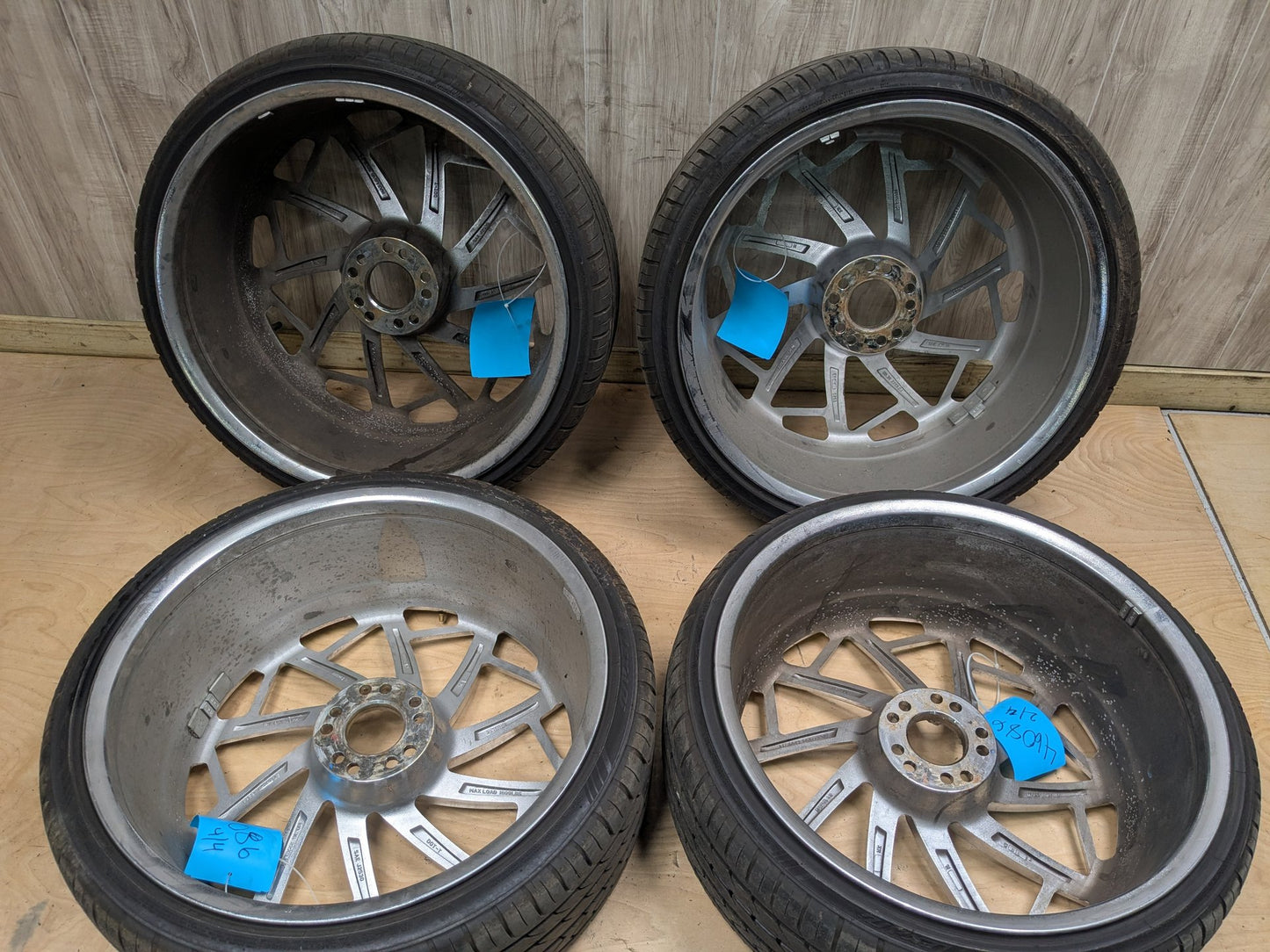 07-13 2CRAVE BMW E70 X5 Wheels Rims NO.36 22x9.0J ET:38 Chrome Finish SET