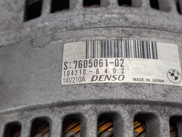 BMW F10 528i N20B20O0 Engine Motor Generator Alternator 7605061 OEM BMW E84 F10 F22 F25 F30 F32 F36 N20 N26 Charging Alternator Generator 210A
