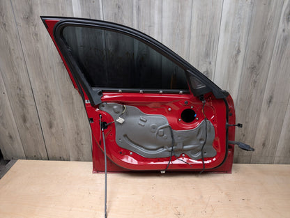OEM BMW F30 F80 328 330 335 340 M3 Front Left Driver Door Shell Panel Red A75 MELBOURNEROT METALLIC (A75)