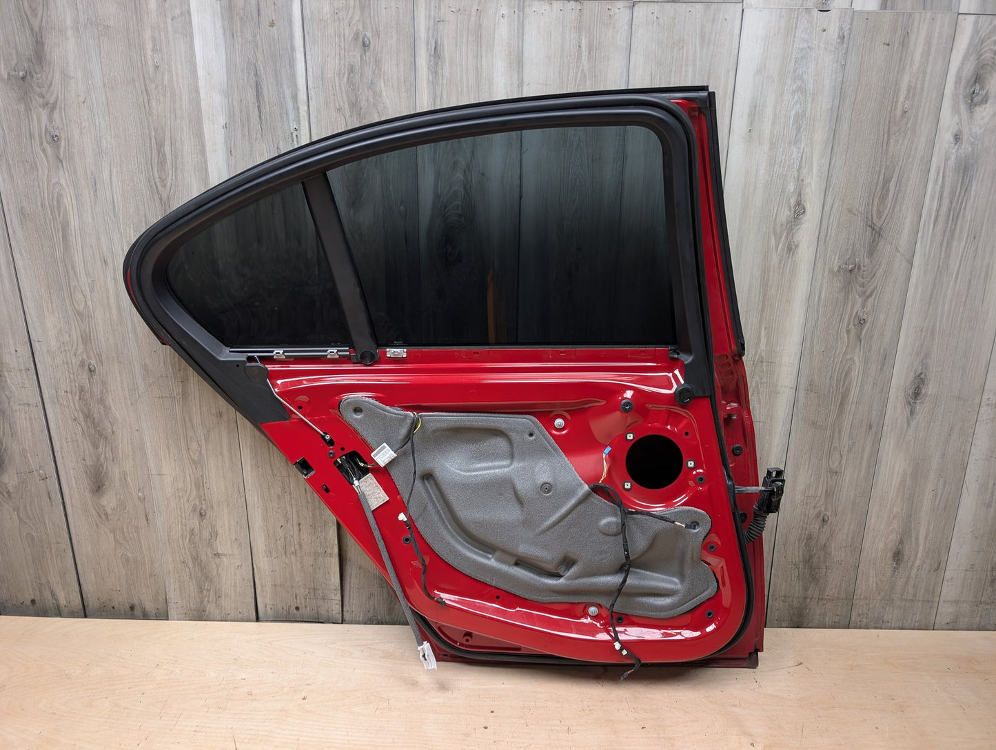 OEM BMW F30 F80 328 330 335 340 M3 Rear Left Driver Door Shell Panel Red A75 MELBOURNEROT METALLIC (A75)