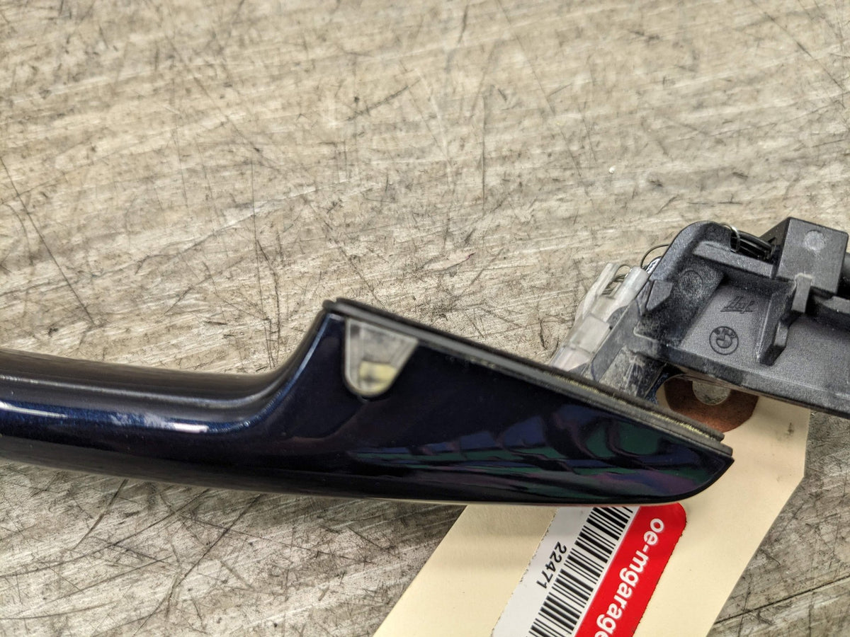14-18 OEM BMW F15 F85 F86 X5 X6 COMFORT ACCESS LEFT Door Handle Blue*