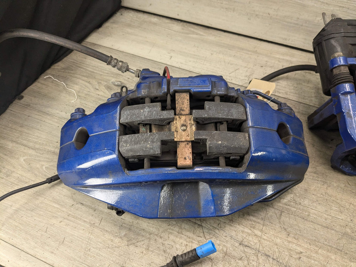 2020 BMW M340i G20 Front Rear Left Right Brake Caliper SET 6891236 OEM BMW G20 G22 G23 M240 M340 M440 Front Rear Left Right Brake Calipers Blue SET