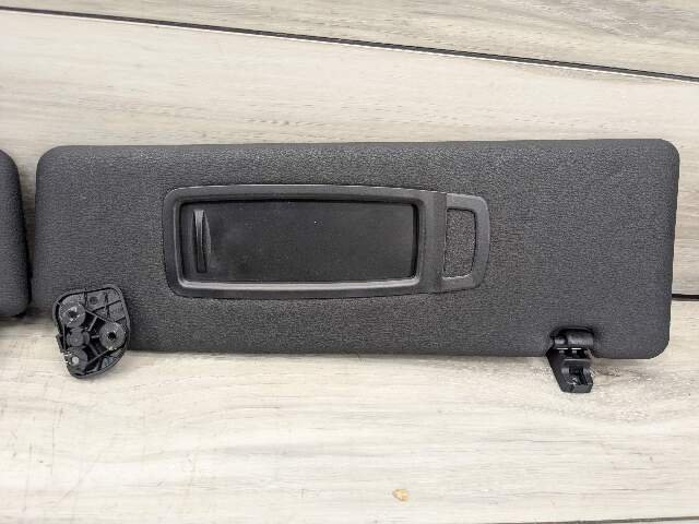 07-13 OEM BMW E70 X5 X5M Front Left Right Interior Sun Visor Black Pair SET