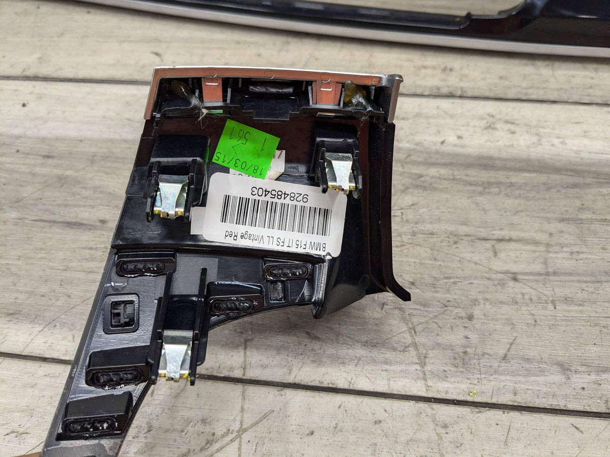 14-19 OEM BMW F15 F85 X5 F16 F86 X6 Center Dash Vent Wood Trim Panel