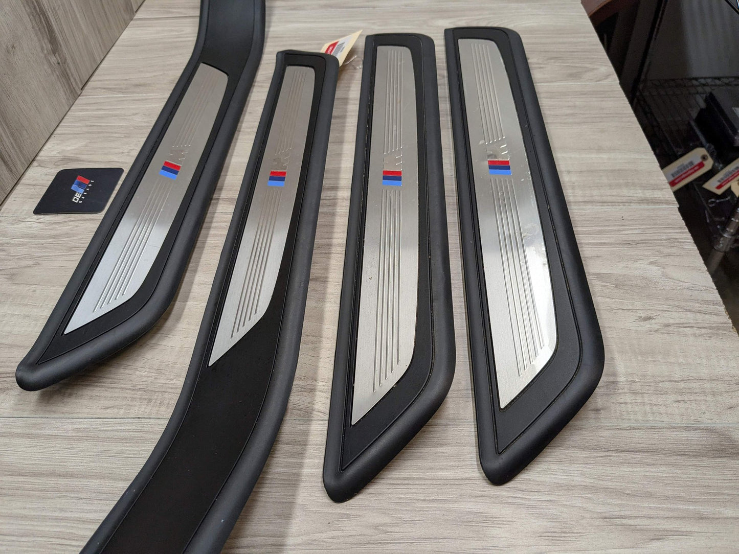 2013 BMW 750Li F02 Front Rear Left Right Scuff Plate Door Sill SET 8046291