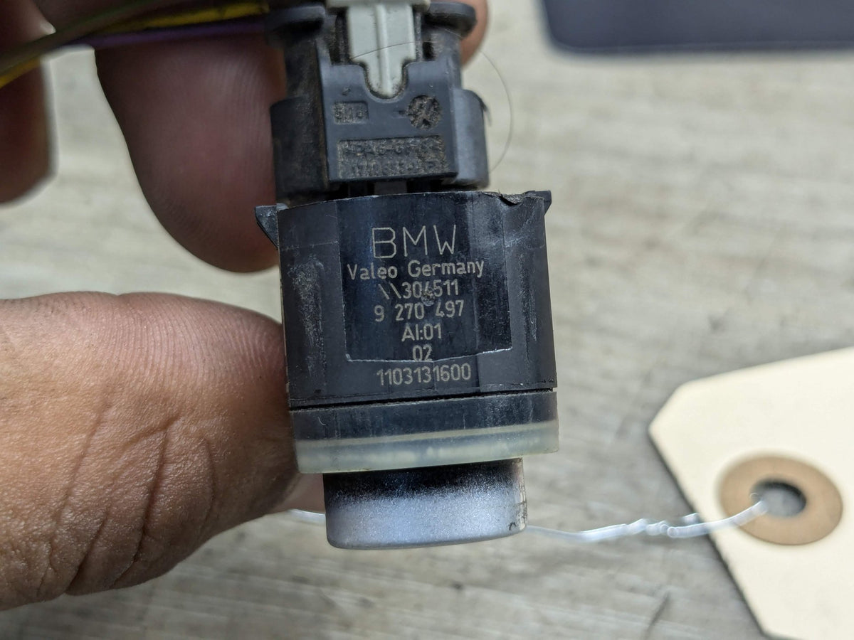 *NOTE* OEM BMW F02 750 Rear Parking Distance Sonic Sensors PDC Harness Silver