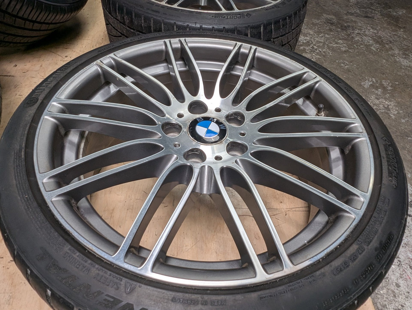 *OEM BMW E90 E91 E92 E93 Wheels Rims Front 19x8 ET37 Rear 19x9 ET39 LA Wheel Double Spoke 269 SET