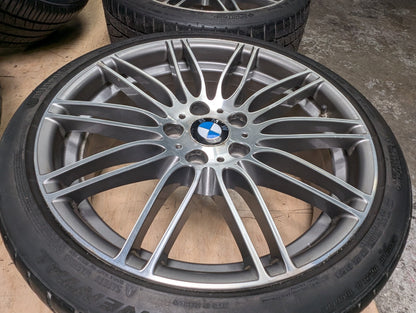 *OEM BMW E90 E91 E92 E93 Wheels Rims Front 19x8 ET37 Rear 19x9 ET39 LA Wheel Double Spoke 269 SET